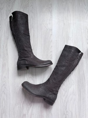 MOMA Avantgarde Brown Western High Boot Bike 36 EU Duties Paid (USA)
