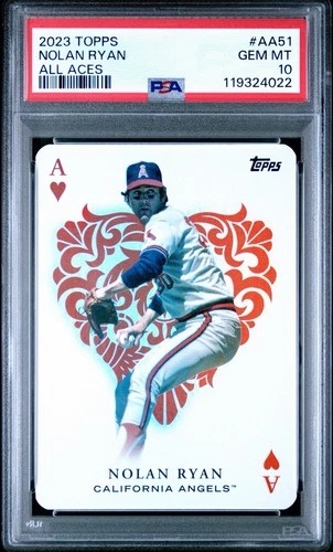 2023 Topps Nolan Ryan All Aces AA-51 Purple Back - Angels PSA 10
