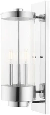 Livex Lighting 20724-05 Hillcrest Three Light Wall Lantern Polished Chrome