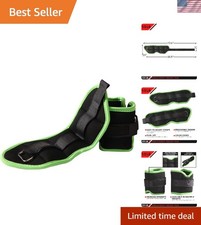 Moisture-Absorbent Ankle Weights - 0.5 lb Pair, Comfortable Fit for Workouts