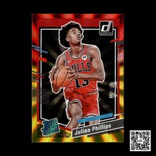 2023-24 Donruss #227 Julian Phillips Red and Gold Laser Holo