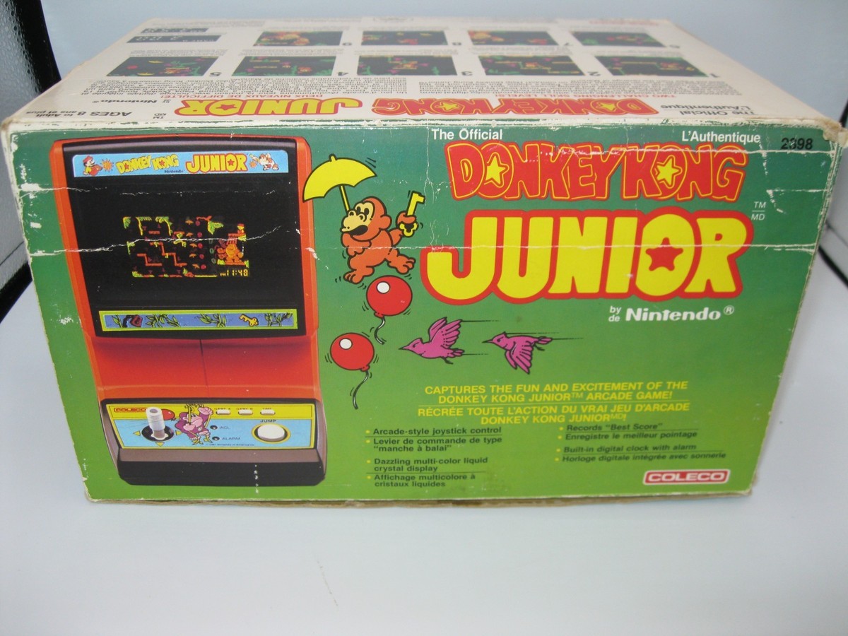 Vintage Donkey Kong Junior Jr COLECO Tabletop Mini Arcade Video