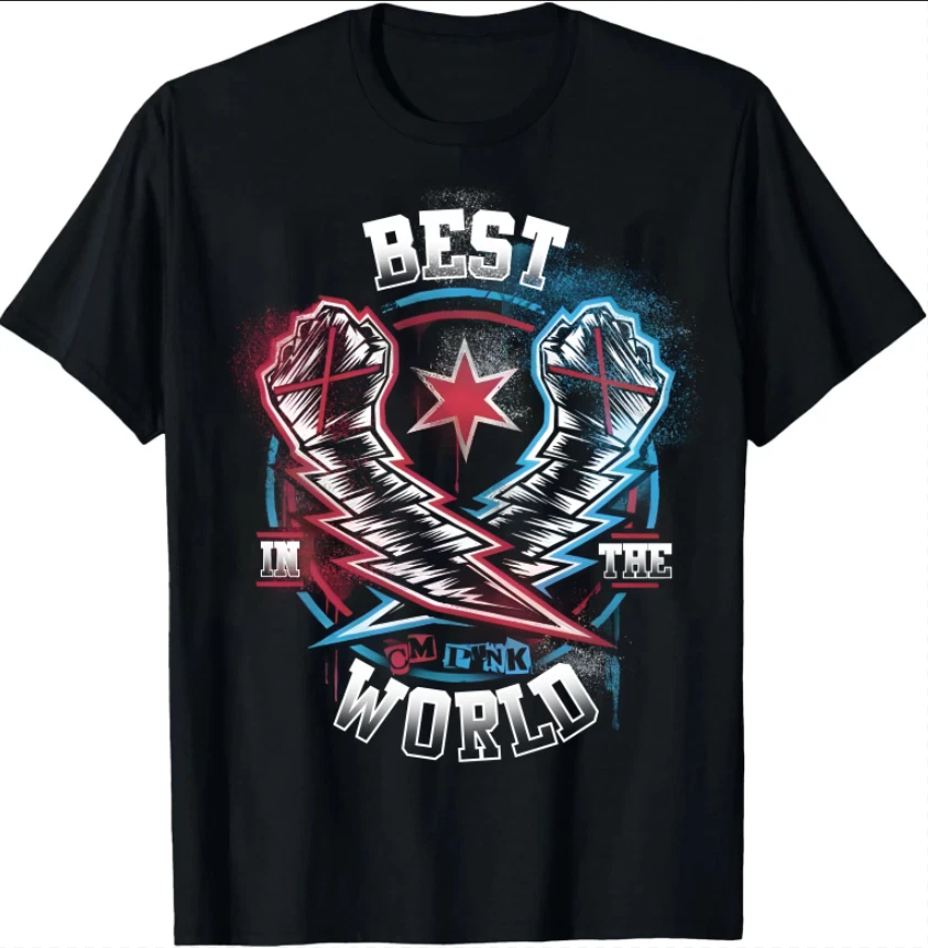 Black CM Punk Lightning Fists T-Shirt