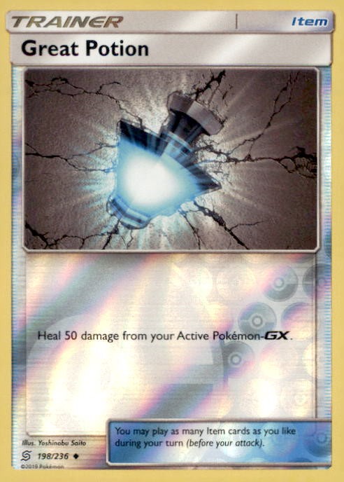 GREAT POTION 198/236 UNCOMMON UNIFIED MINDS POKEMON NEAR MINT