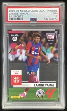 2023 Panini Megacracks LaLiga EA Sports #108 bis Lamine Yamal RC PSA 7