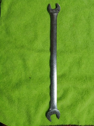 Craftsman Double End Open End Wrench 9/16 in 1/2 in Steel Silver U.S.A.-V 44772
