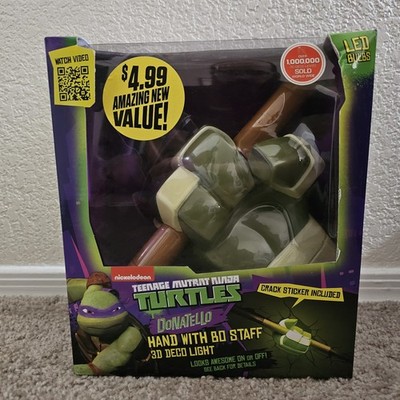 TMNT Teenage Mutant Ninja Turtles Donatello Hand w/ Bo Staff 3D Deco Light NEW!