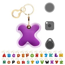 AirTag Leather Keychain Holder Case   Protective Apple Tracker Keyring