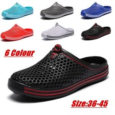 Unisex Summer Hollow Outdoor Pool Casual Hole Sandals Lightweight Size Slip on