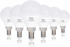 [6 Pack] LED G14 G45 Globe Candelabra 7W 120V 60W Equivalent E12 5000K Daylight