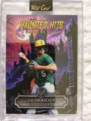 The Wild Card PSSS-76T ワイルドカード　ジャンク 2025 Wild Card Haunted Hits JACOB WILSON 1/3 🔥 Athletics Monster