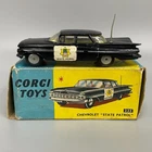 CHEVROLET "STATE PATROL" NO 223 CORGI TOYS VINTAGE DIE-CAST CAR RETRO POLICE