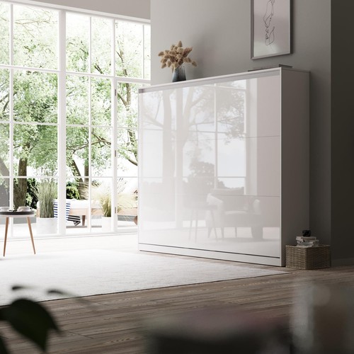 SMARTBett Classic 160x200 bedkast wandbed incl.Pocketveringmatras - Afbeelding 3 van 70