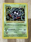 Original 1999 Pokemon TCG Base Set Card Tangela 66/102 Shadowless NM