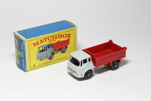 Matchbox Lesney MB 3 Bedford Tipper Truck - RARE TYPE E BOX