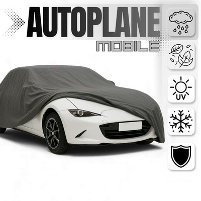 Premium Autoplane passt für Fiat 124 Spider 4-lagig wetterfest atmungsaktiv