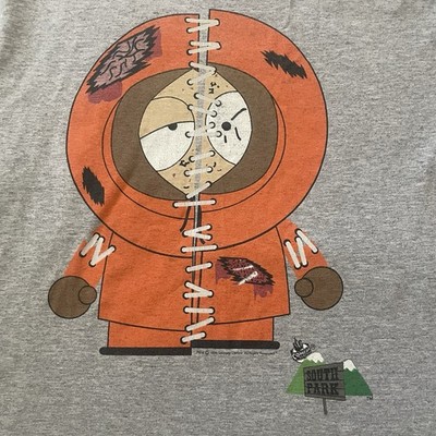 VINTAGE 1998 SOUTH PARK COMEDY CENTRAL KENNY KILLED ZOMBIE ACCIDENT SHIRT Sz S