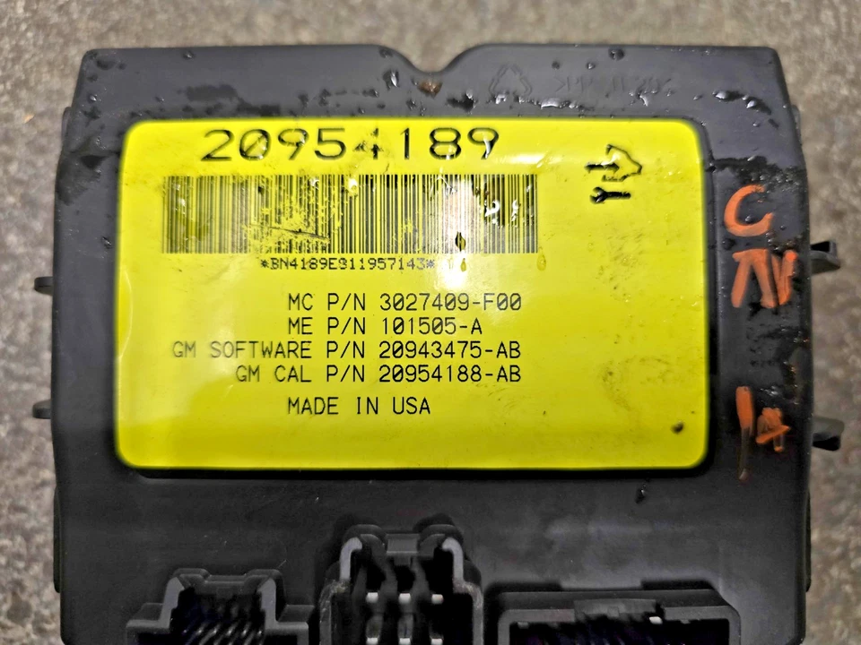 2011-2016 Cadillac SRX Tailgate Liftgate Trunk Lift Control Module 20954189 - Изображение 3 из 4