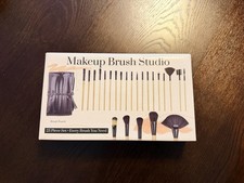 Professional 25-Piece Makeup Brush Set with makeup brush pouch -black