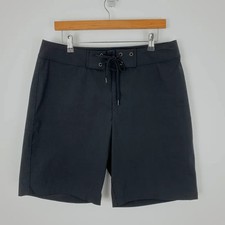 James Perse Yosemite Performance Board Shorts Mens 32 W34 L10 Black Swim Surf