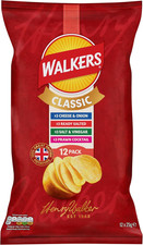 Walkers Classic Pack Crisps 12 X 25G