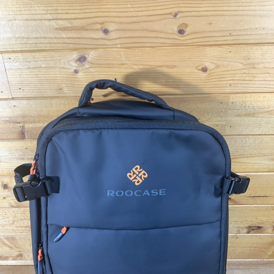 Mochila para portátil ROOCASE negra viaje de negocios trabajo Foto 2 de 4