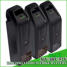 36V/48V/52V 20AH LITHIUM BATTERY FOR 100W-2000W MOTORS REPLACEMENT BATTERY