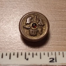 League Of American Wheelmen Lapel Button with glass ruby