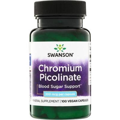 Swanson Chromium Picolinate 200 Mcg 100 Capsules