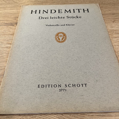 Drei leichte Stücke/Three easy Pieces (1938) | Paul Hindemith | Broschüre | 1985