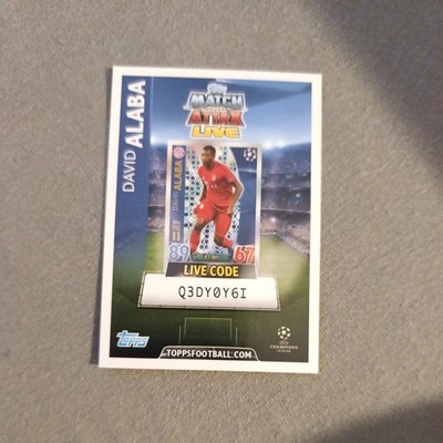 TOPPS Champions League - David Alaba - Live Code Karte