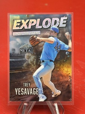 TREY YESAVAGE 2026 LEAF METAL EXPLODE ONTO THE SCENE NON-AUTO /10 BLUE JAYS