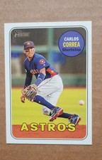 2018 Topps Heritage - Action Variation Carlos Correa #381 Fielding