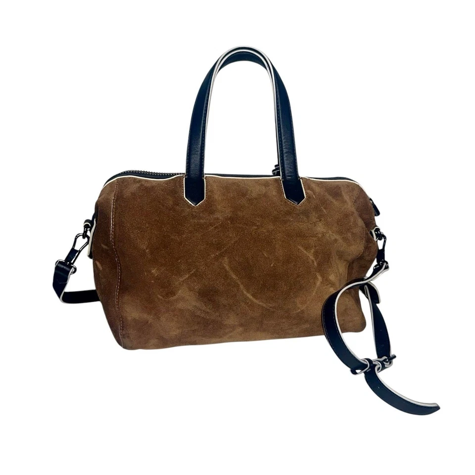 Замшевая и кожаная наплечная сумка Elizabeth and James Scott - Изображение 3 из 4