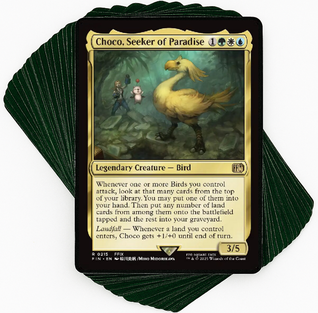 ***Custom Commander Deck*** Choco, Seeker of Paradise - Landfall & Birds - MTG ***Custom Commander Deck*** Choco, Seeker of Paradise - Landfall & Birds - MTG
