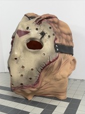 Vintage 2000 New Line Jason Voorhees Full Head Latex Mask Friday the 13th