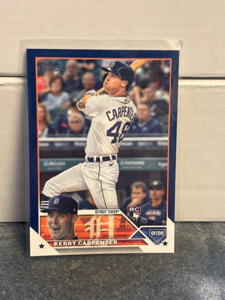 2023 Topps Series 2 Kerry Carpenter Royal Blue #394 Rookie (RC) Detroit Tigers 