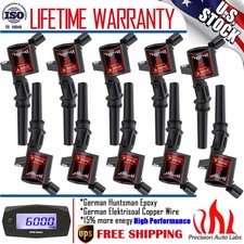 Paquete de 10 bobinas de encendido DG508 para Ford F150 F250 F350 E350 4,6 L 5,4 L V8 6,8 L V10