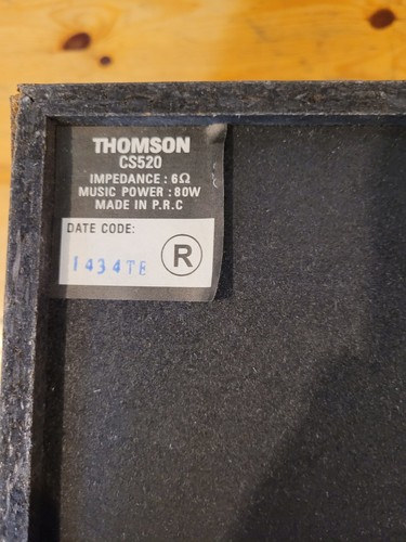 Enceintes HIFI THOMSON CS520 de 80 Watts 6 Ω - Picture 6 of 17