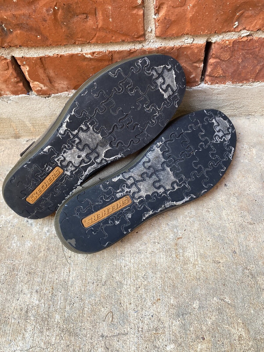 Skechers Mens 10 Slip On Distressed Canvas Mules Skechers Mens 10 Slip On Distressed Canvas Mules | eBay main image 4