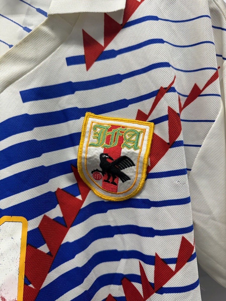 Vintage 1993-1994 Kazu Japan Soccer Jersey Puma White Size Vintage 1993-1994 Kazu Japan Soccer Jersey Puma White Size
