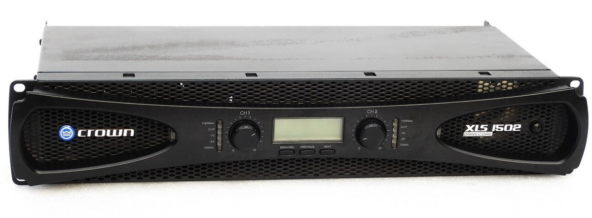 XLS 1502 パワーアンプ CROWNクラウン / XLS1502 ステレオ・パワーアンプ、定番 おすすめ 高