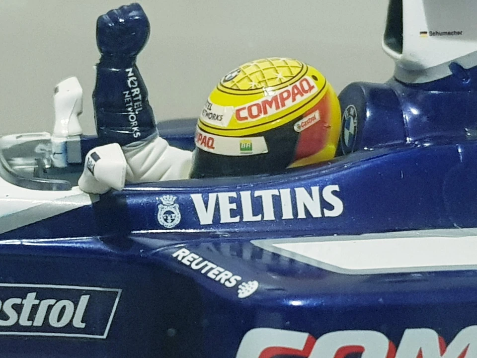 Hot Wheels 1:18 Ralph Schumacher Imola San Marino 15/4/01 Ltd Edition Race Car  - Image 3 of 4