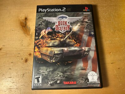 Seek and Destroy (Playstation 2 PS2, 2002) Complete W/ Manual Tested Ships Free