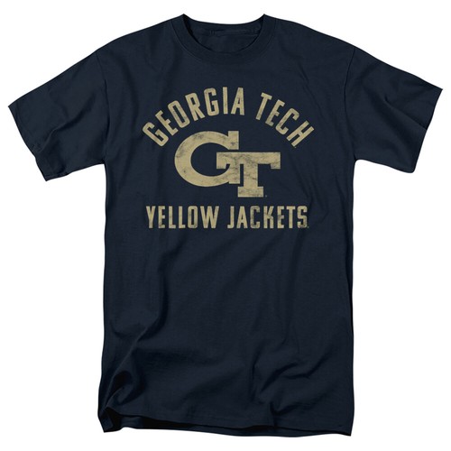 Georgia Tech Adult T-Shirt One Color Yellow Jackets, Navy, S-5XL