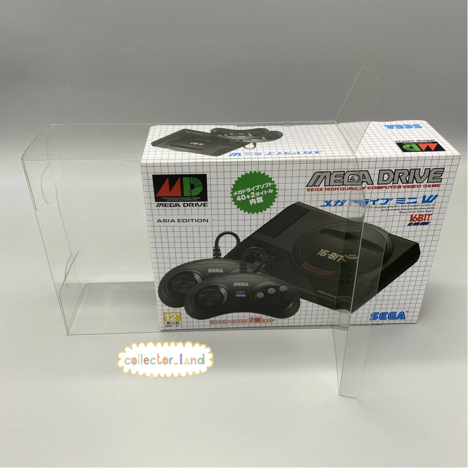 1 x BOX PROTECTOR for Japanese Sega Mega Drive Mini Classic PLASTIC DISPLAY CASE - Image 2 of 4