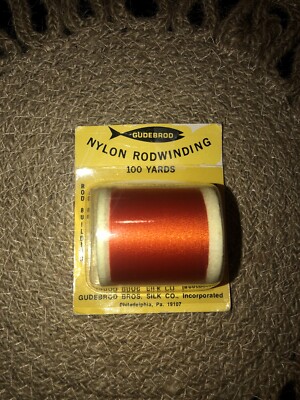 GUDEBROD Rod Winding Nylon Thread 100 Yard Spool Type E
