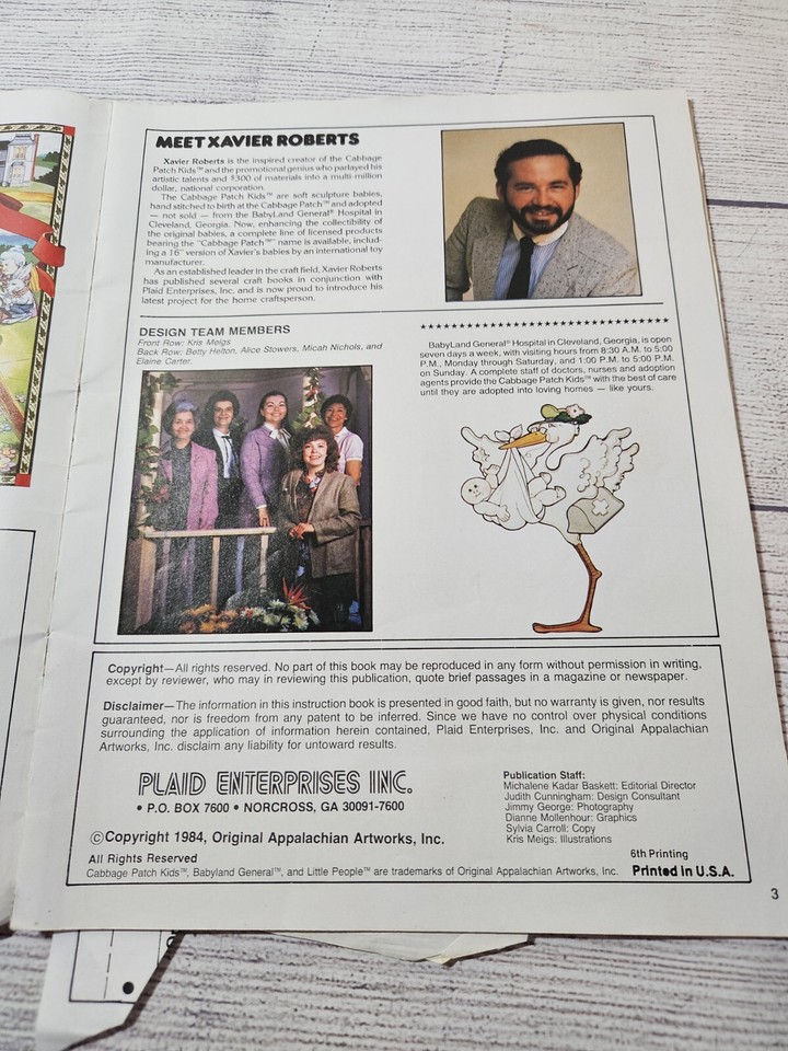 Vintage Cabbage Patch Kids Designer Clothes Pattern Book 7686 PreOwned 1980s eBay