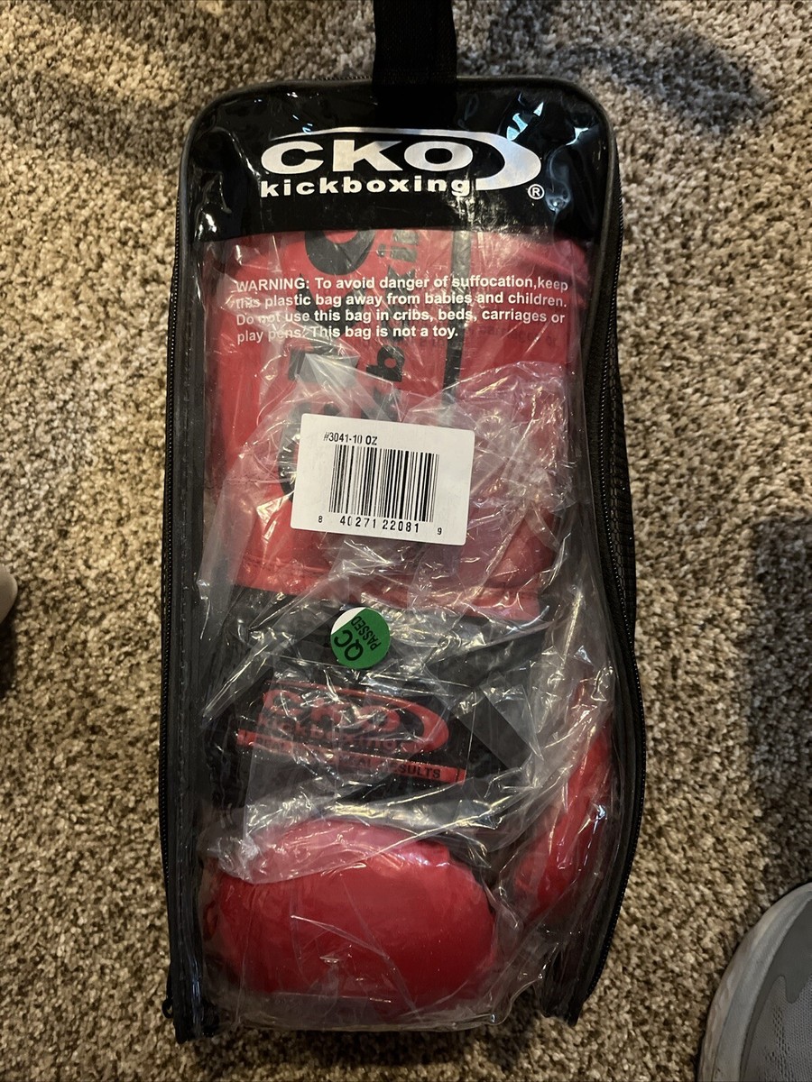 KICKBOXING GLOVES CKO Kickboxing Boxing Gloves Red