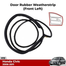 Front Left Door Rubber Weatherstrip Seal For 2006-2011 Honda Civic FD 4D Sedan